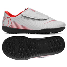 Nike Mercurial Vapor 12 Club Ps Tf Jr AH7357-060 scarpe da calcio grigio grigio