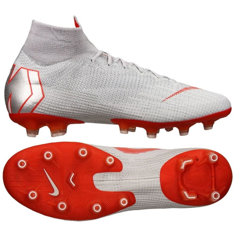 Nike Mercurial Superfly 6 Elite Ag Pro M AH7377-060 scarpe da calcio bianca bianca