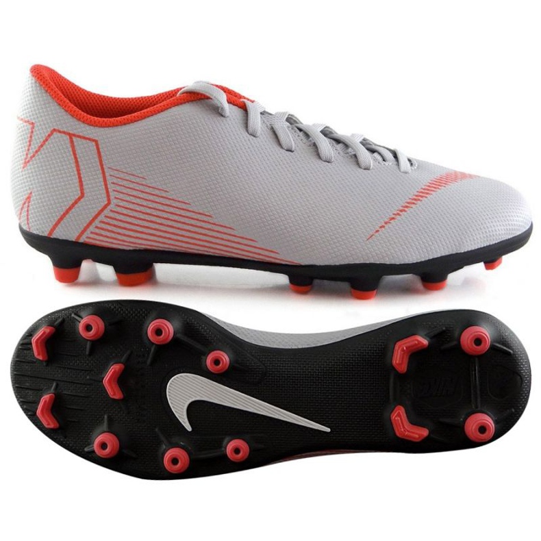 Nike Mercurial Vapor 12 Club Gs Mg Jr AH7350-060 scarpe da calcio multicolore bianco