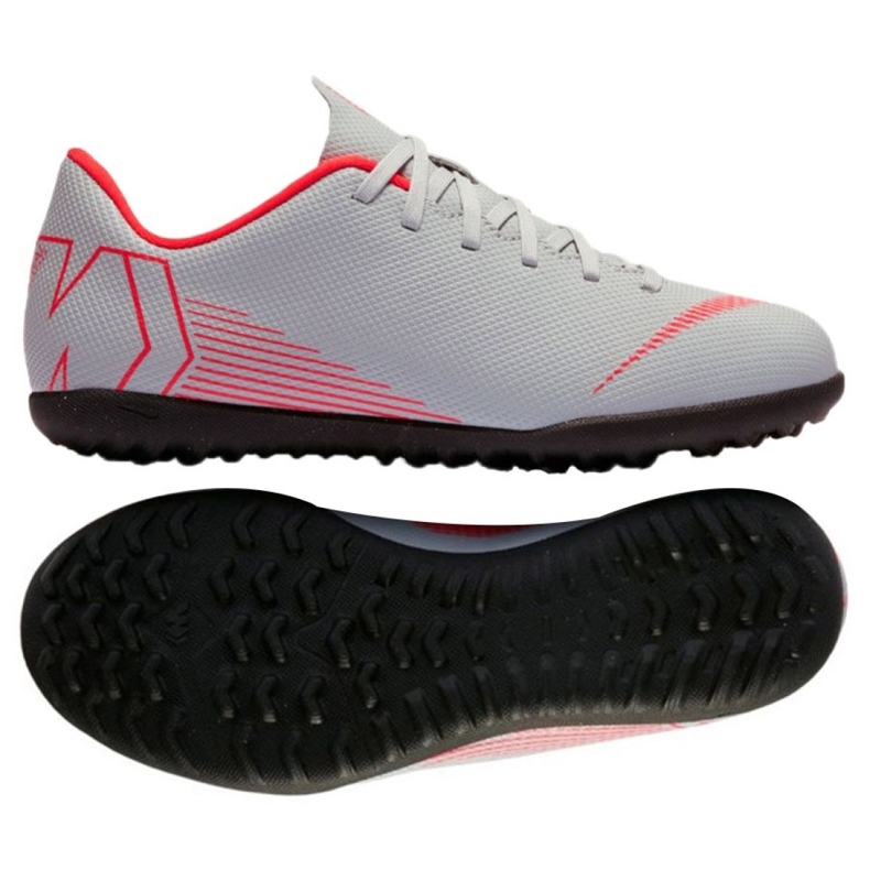 Nike Mercurial VaporX 12 club Tf Gs Jr AH7355-060 scarpe da calcio multicolore bianca