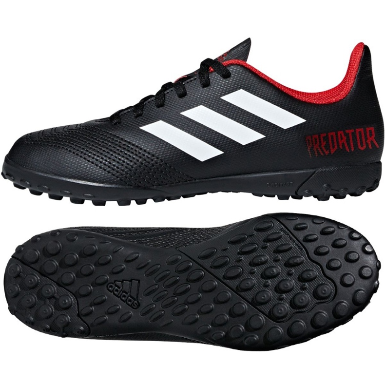Scarpe da calcio Adidas Predator Tango 18.4 Tf Jr DB2338 nero nero
