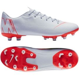 Nike Mercurial Vapor 12 Academy Fg M AH7375-060 scarpe da calcio bianca bianca
