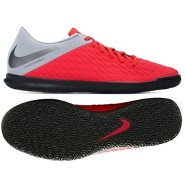 Scarpe indoor Nike Hypervenom Phantomx 3 Club Ic M AJ3808-600 rosso rosso