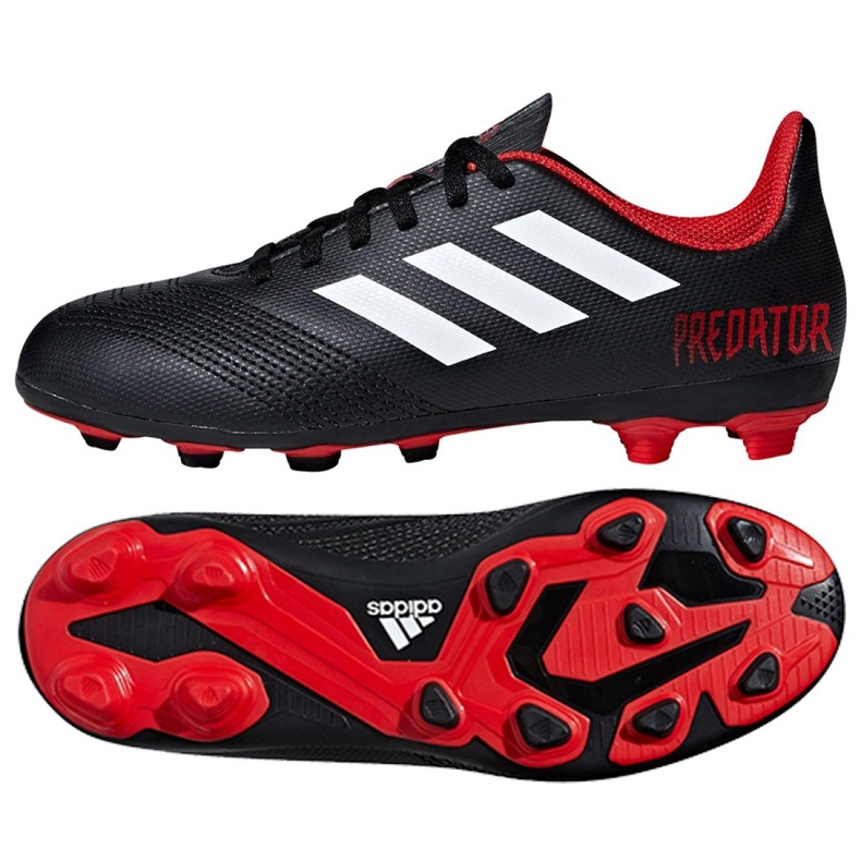Scarpe da calcio Adidas Predator 18.4 FxG J Jr DB2323 multicolore nero