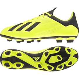 Scarpe da calcio Adidas X 18.4 Fg M DB2188 giallo giallo
