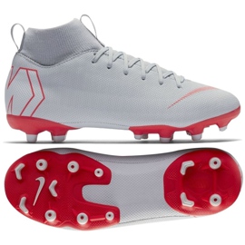 Nike Mercurial Superfly 6 Academy Gs Mg Jr AH7337-060 scarpe da calcio grigio argento
