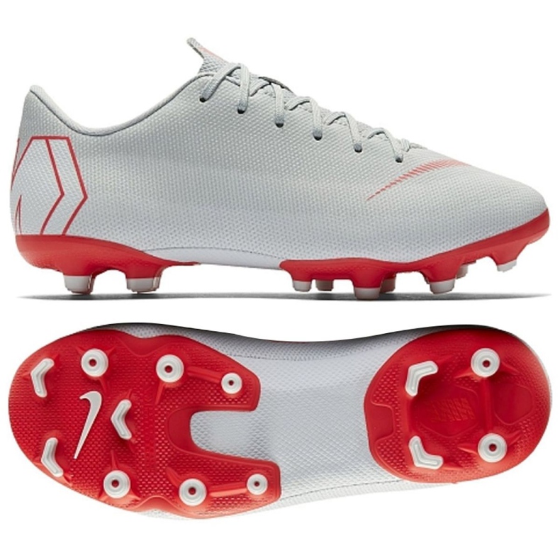 Nike Mercurial Vapor 12 Academy Gs Mg Jr AH7347-060 scarpe da calcio multicolore argento