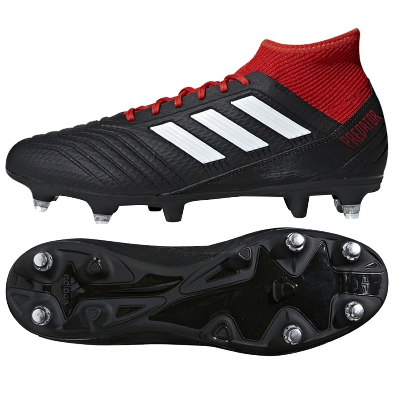 Scarpe da calcio Adidas Predator 18.3 Sg M BB7749 rosso nero