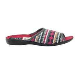 Pantofole norvegesi Adanex bianco grigio multicolore rosso