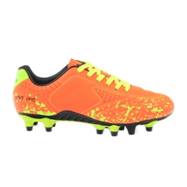 American Club Scarpe da bambino americane con tacchetti sportivi ADI arancione 170611 arance e rossi