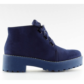 Stivali da donna scarpe blu scuro LL219 Blu blu navy