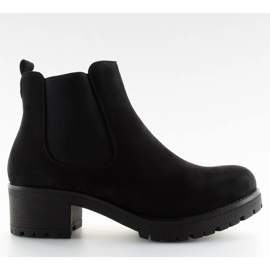 Stivali Jodhpur con tacchi neri B05 nero