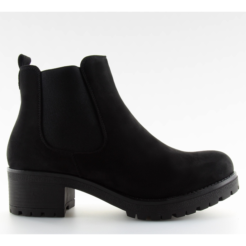 Stivali Jodhpur con tacchi neri B05 nero