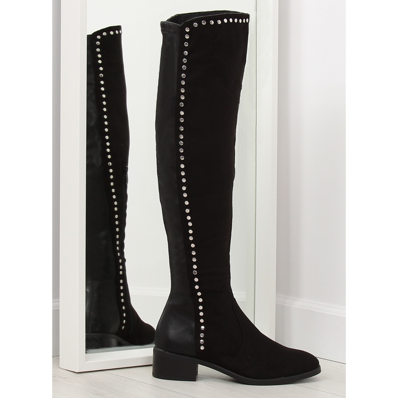 Stivali da moschettiere neri FC-H101 nero