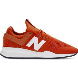 New Balance Ms247es Vintage Russet con bianco arancia