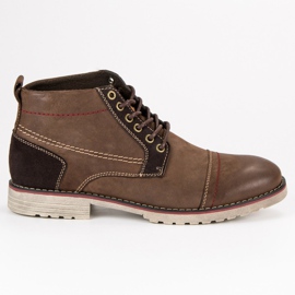 Original Walkman Shoes Stivali di pelle legati marrone