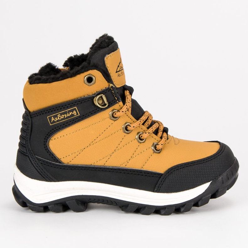 Ax Boxing Calde calzature sopra la caviglia giallo