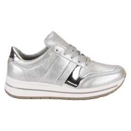 Sneakers argento grigio