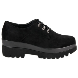 Scarpe scamosciate nere nero
