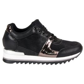 Scarpe sportive allacciate nero