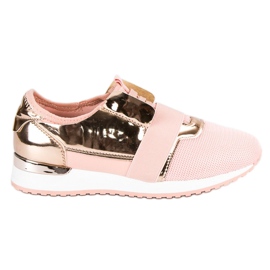 Scarpe sportive slip-on rosa