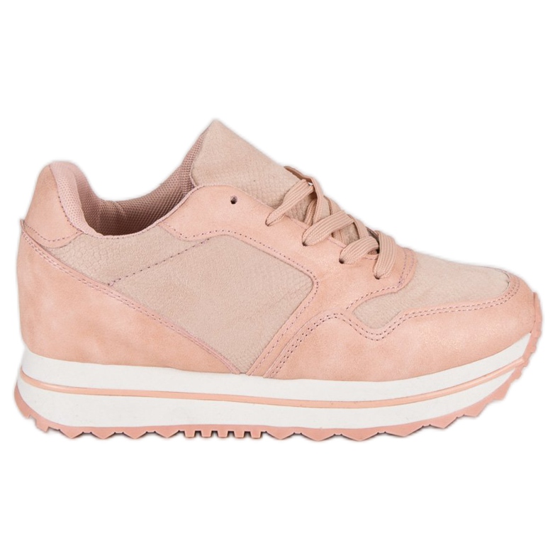 Marquiz Sneakers alla moda sulla piattaforma rosa