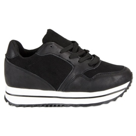 Marquiz Sneakers alla moda sulla piattaforma nero