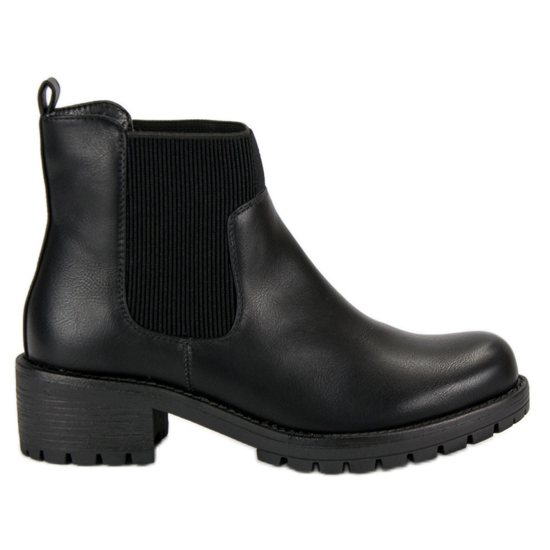 Stivali Jodhpur alla moda di VINCEZA nero