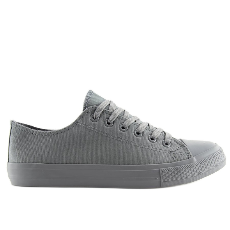 Sneakers grigie da donna monocolore grigie NB176 Grey grigio