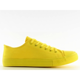 Sneakers donna monocolore gialle NB176 giallo