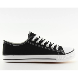 Sneakers classiche da donna nere XL03 Black (suola bianca) nero