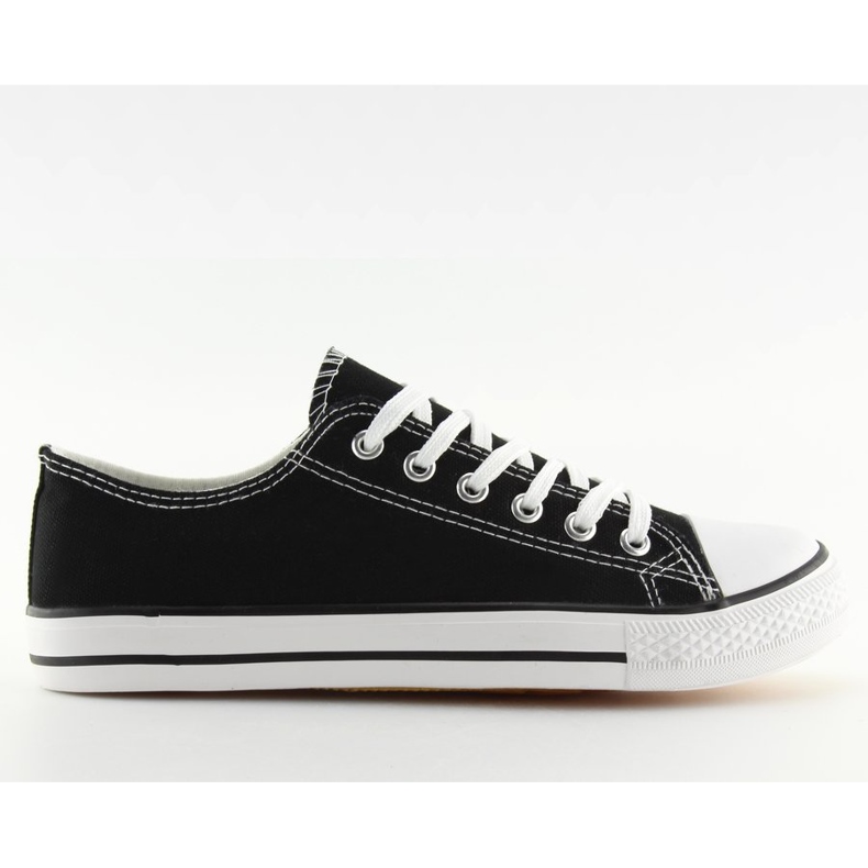 Sneakers classiche da donna nere XL03 Black (suola bianca) nero