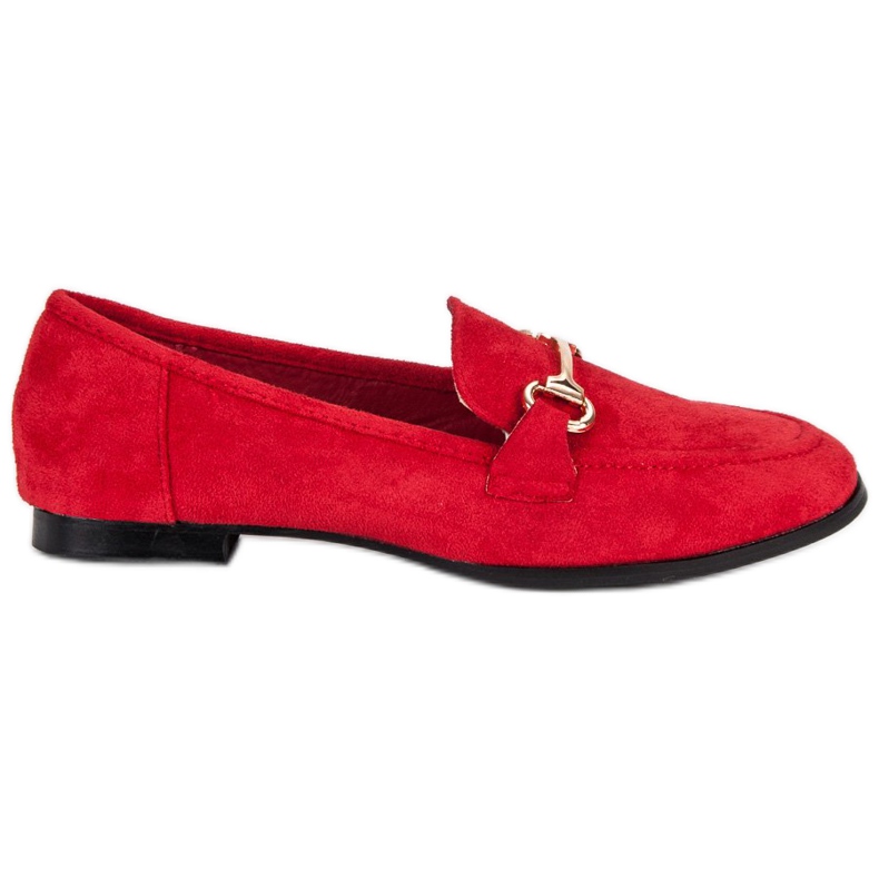 Mocassini slip-on scamosciati rosso