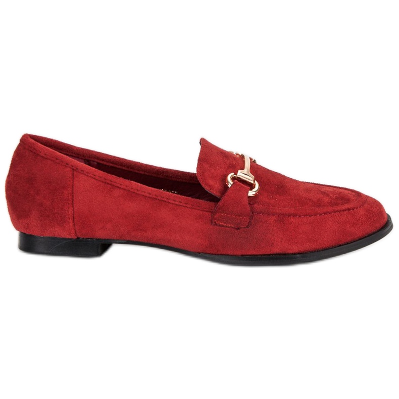 Mocassini slip-on scamosciati rosso
