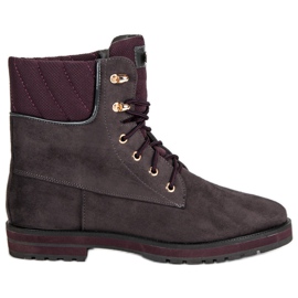 Lucky Shoes Lavoratori in camoscio grigio
