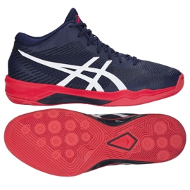 Scarpe da pallavolo Asics Volley Elite Ff Mt M B700N-400 blu navy blu navy