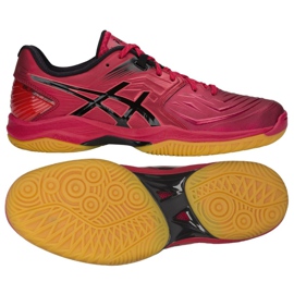 Scarpe da pallamano Asics Blast Ff M 1071A002-601 nero rosso