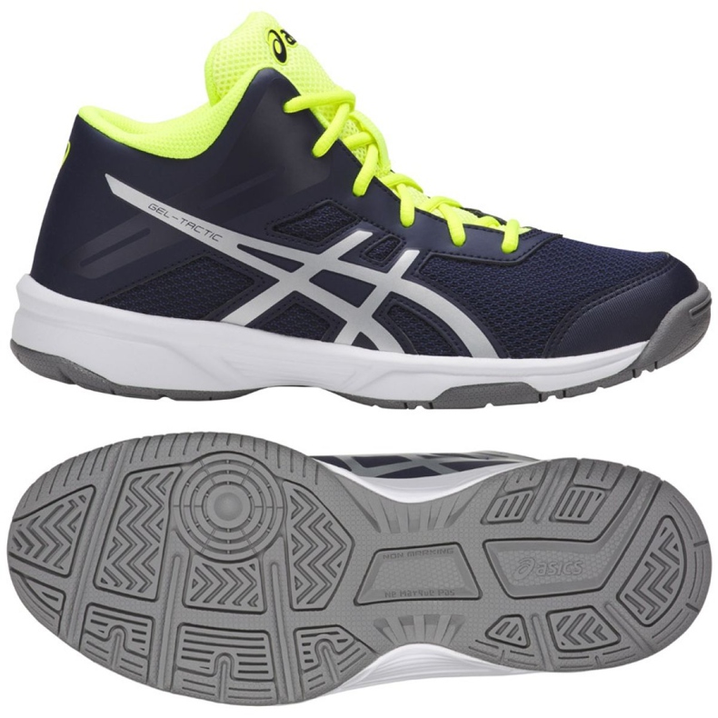 Scarpe da pallavolo Asics Gel Tactic Mt Gs Jr C732Y-400-400 multicolore blu navy