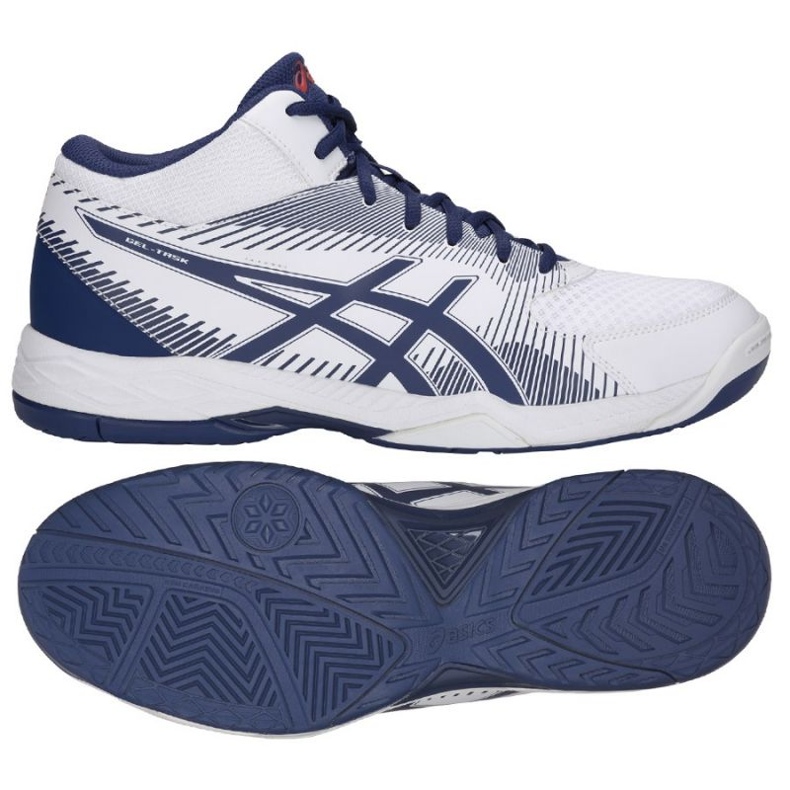 Scarpe da pallavolo Asics Gel Task M B703Y-100 bianca bianca
