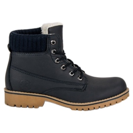 Trappers blu navy con pelle di pecora MCKEYLOR