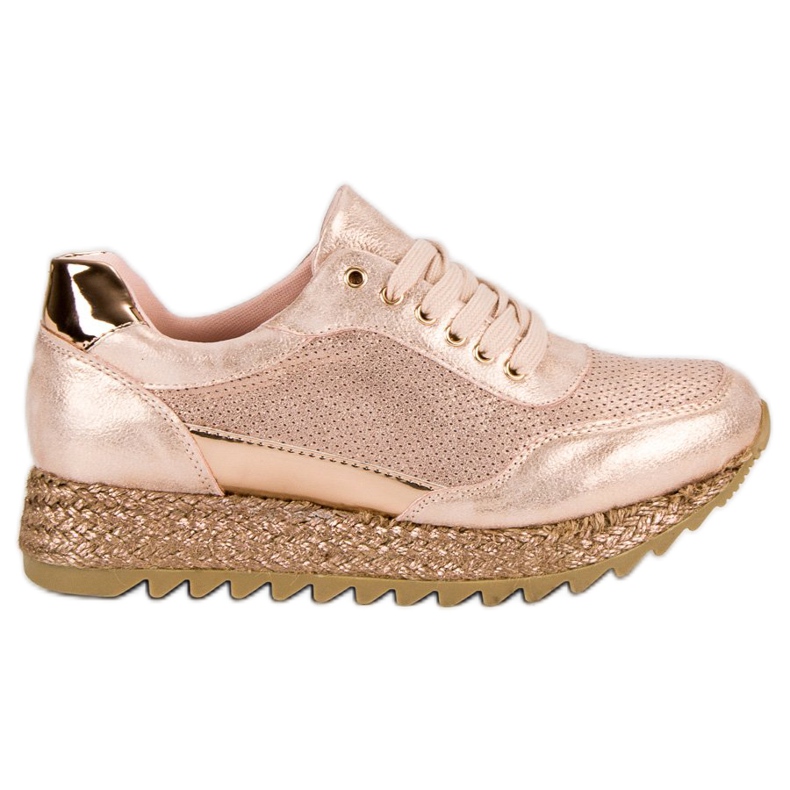 Bestelle Espadrillas con sneakers allacciate rosa