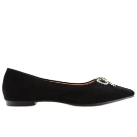Ballerine a punta nere LT103P Nero