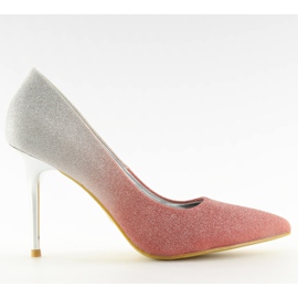 Ombre rosa opalescente e grigio
