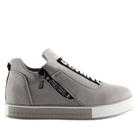 Sneakers grigie sulla zeppa grigia NB168 Grey grigio