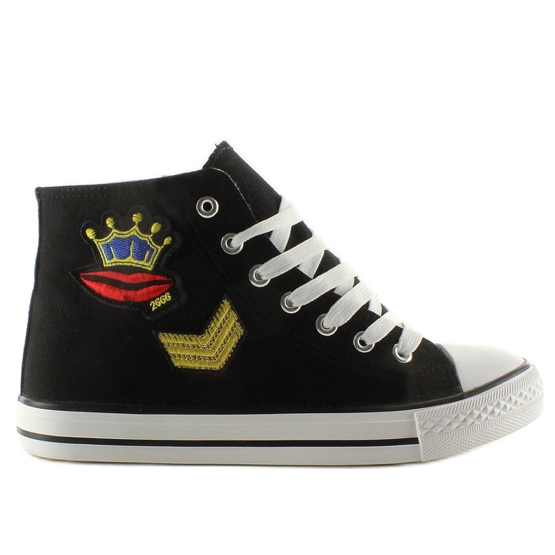 Sneakers alte con patch R63 Black nero