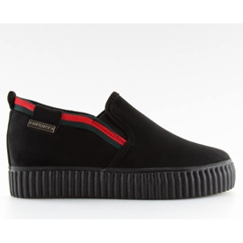 Sneakers slip-on nere 107-40 nere nero