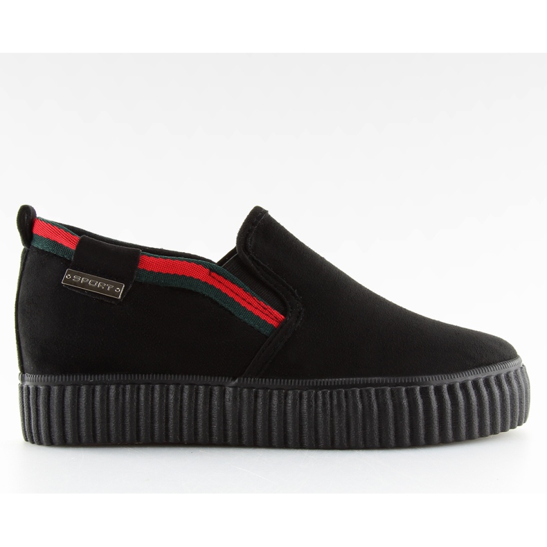 Sneakers slip-on nere 107-40 nere nero