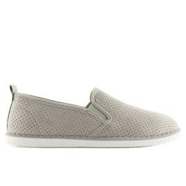 Sneakers slip-on grigie LA08P Grigio