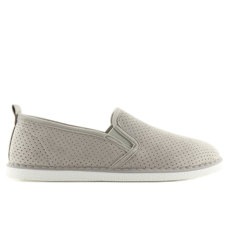 Sneakers slip-on grigie LA08P Grigio