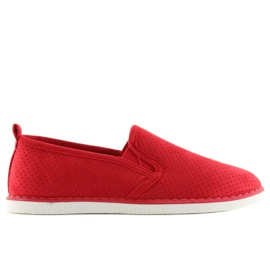 Sneakers slip-on rosse LA08P Red rosso